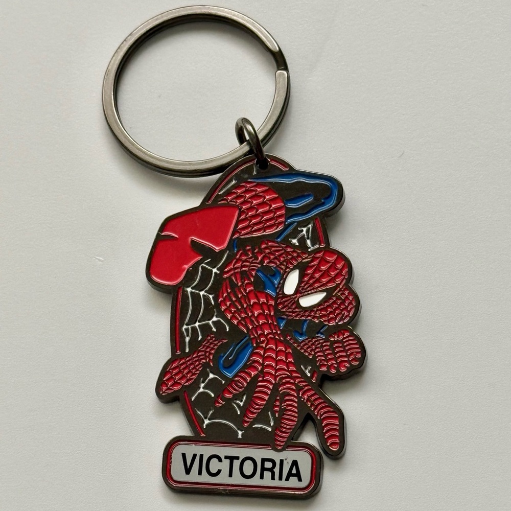 SPIDERMAN Keychain Marvel Universal
Studios Orlando Personalized VICTORIA